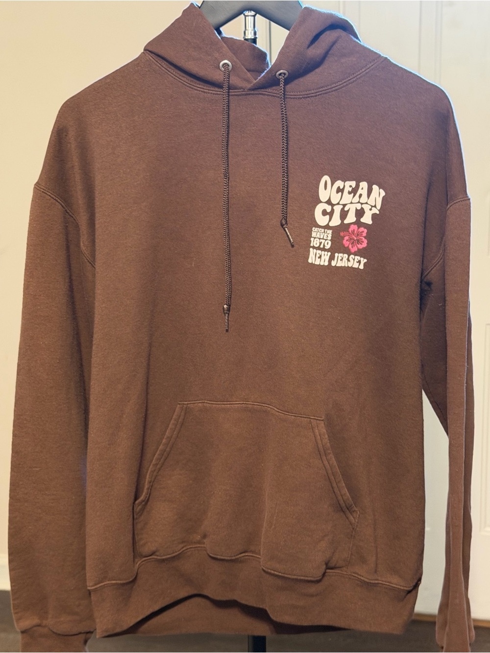 Brown Ocean City New Jersey Hoodie